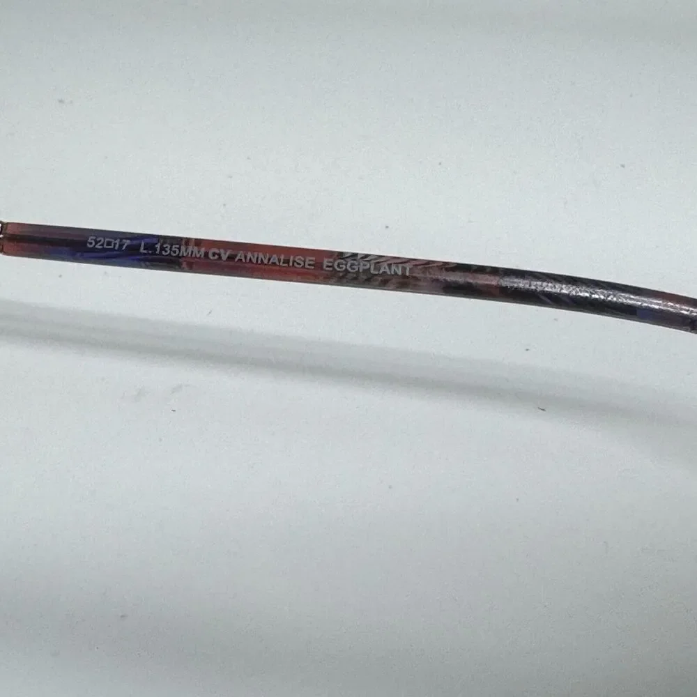 BCBGMAXAZRIA Annalise Eggplant‎ Eyeglasses Frame 52-17-135mm B39mm H13557